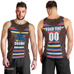 AFL - Crows Men Tank Top Mix Dot Aboriginal