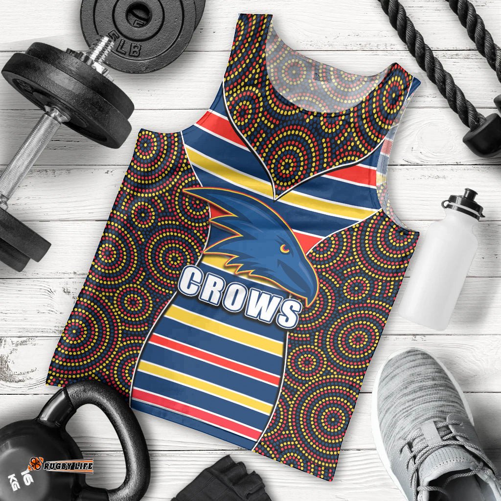 AFL - Crows Men Tank Top Mix Dot Aboriginal
