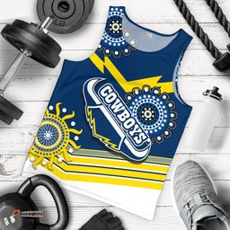 Proud Cowboys Men Tank Top Indigenous North Queensland
