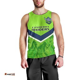 Personalised Raiders Rugby Men Tank Top Canberra 1981 Sporty Style
