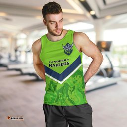 Personalised Raiders Rugby Men Tank Top Canberra 1981 Sporty Style