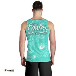 Brisbane Heat Cricket Happy Easter Day Men Tank Top Simple Style