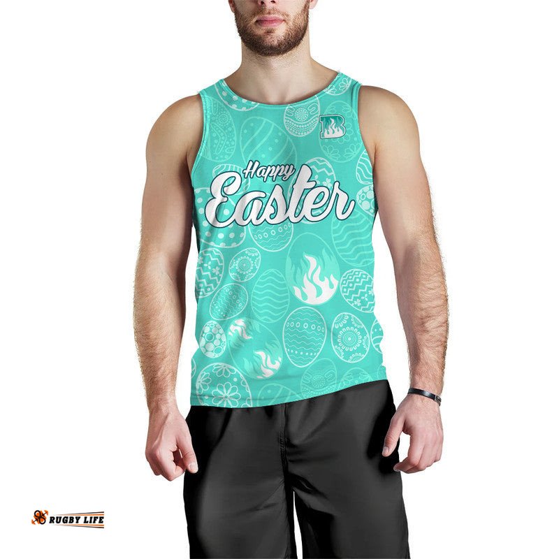 Brisbane Heat Cricket Happy Easter Day Men Tank Top Simple Style