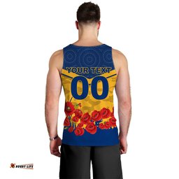 Eels Anzac Day Men Tank Top - Indigenous Art -
