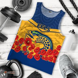 Eels Anzac Day Men Tank Top - Indigenous Art -