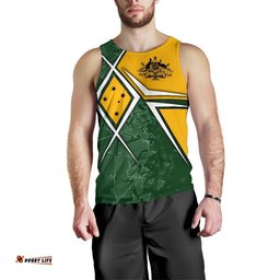 Men's Tank Top - Aussie Flag (Green)