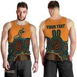 (Custom Personalised And Number) Australia Rugby Wallabies Men Tank Top Aboriginal