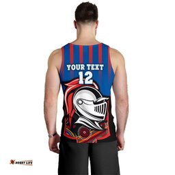 (Custom Personalised) Knights Men's Tank Top Newcastle Naidoc Week Aboriginal