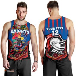 (Custom Personalised) Knights Men's Tank Top Newcastle Naidoc Week Aboriginal