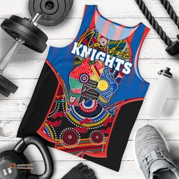 (Custom Personalised) Knights Men's Tank Top Newcastle Naidoc Week Aboriginal