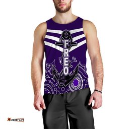 Fremantle Men's Tank Top Freo Aboriginal Simple Style