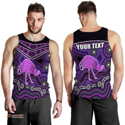 (Custom Personalised) Emu Aboriginal Boomerang Men Tank Top No.5