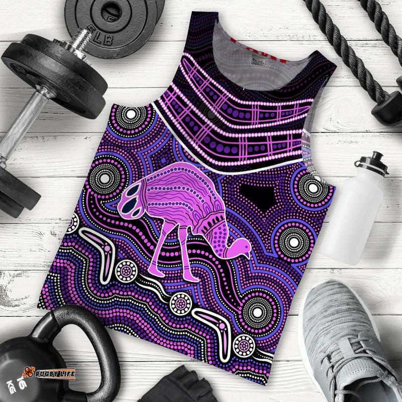 (Custom Personalised) Emu Aboriginal Boomerang Men Tank Top No.5