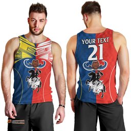 Custom NRL Cowboys Combine Dragon Rugby Men Tank Top Sporty Style