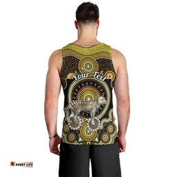 Personalised Australian Astrology Men Tank Top Aboriginal Tasmanian Tiger Zodiac Sign