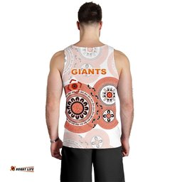 GWS Giants Men's Tank Top Simple Indigenous