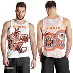 GWS Giants Men's Tank Top Simple Indigenous