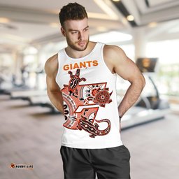 GWS Giants Men's Tank Top Simple Indigenous