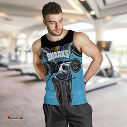 (Custom Personalised) Cronulla-Sutherland Sharks Men Tank Top NAIDOC Week Special Style