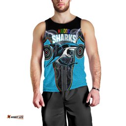 (Custom Personalised) Cronulla-Sutherland Sharks Men Tank Top NAIDOC Week Special Style