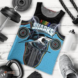 (Custom Personalised) Cronulla-Sutherland Sharks Men Tank Top NAIDOC Week Special Style