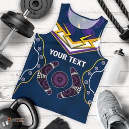 (Custom Personalised) Storm Men Tank Top Melbourne Indigenous Champion