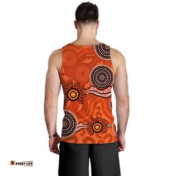 Perth Scorchers Cricket Dots Men Tank Top