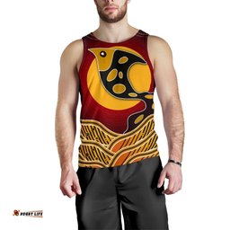 Men's Tank Tops - Aboriginal Dot Patterns Fish