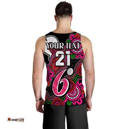 (Custom Personalised) Sydney Sixers Cricket Men Tank Top NAIDOC Torres Strait For Our Elders