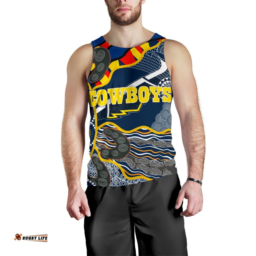 Cowboys Men Tank Top Unique Indigenous