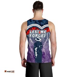Melbourne Storm Men's Tank Top Anzac Day Aboriginal
