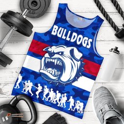 Western Bulldogs Men Tank Top Anzac Vibes