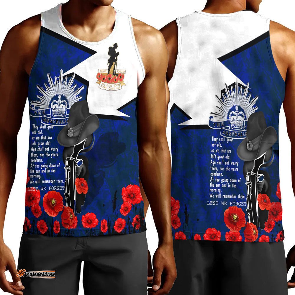 Vibe Hoodie Clothing - Anzac Day Lest We Forget Special Men Tank Top