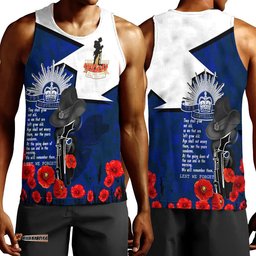 Vibe Hoodie Clothing - Anzac Day Lest We Forget Special Men Tank Top