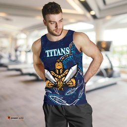 Gold Coast Men Tank Top Titans Gladiator Indigenous
