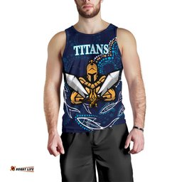 Gold Coast Men Tank Top Titans Gladiator Indigenous