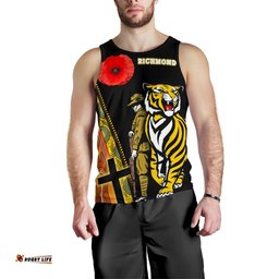 (Custom Personalised) Richmond Premier Men's Tank Top Tiger And Soldiers