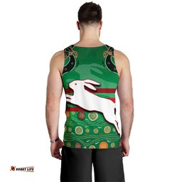 Rabbitohs Men Tank Top Indigenous Green
