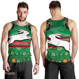 Rabbitohs Men Tank Top Indigenous Green
