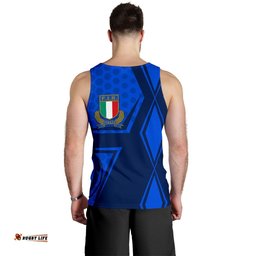 Italy Rugby Men's Tank Top Gli Azzurri Vibes