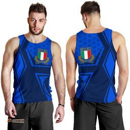 Italy Rugby Men's Tank Top Gli Azzurri Vibes