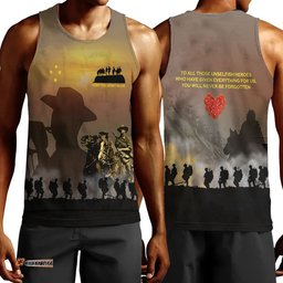 Vibe Hoodie Clothing - Anzac Day Keep The Spirit Alive Men Tank Top