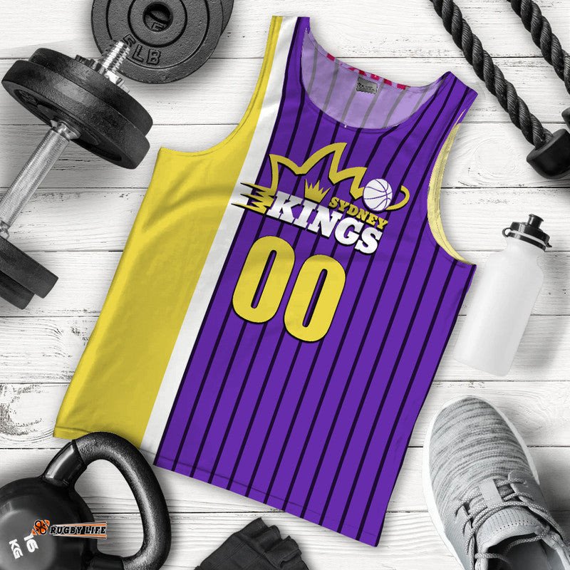 (Custom Personalised And Number) Sydney Basketball Kings Men Tank Top