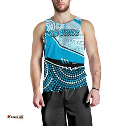 Sharks Men Tank Top Cronulla Indigenous Unique