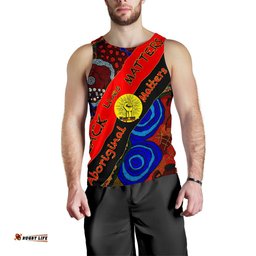 Men's Tank Top  - Black Lives Matter & Aboriginal Patterns