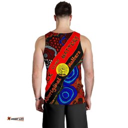 Men's Tank Top  - Black Lives Matter & Aboriginal Patterns