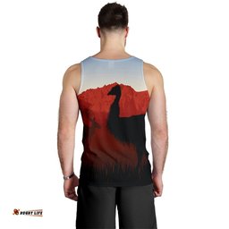 Men's Tank Top - Australian Nature with Emu and Kangaroo