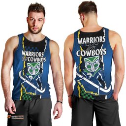 NRL Combine Warriors and Cowboys Men Tank Top
