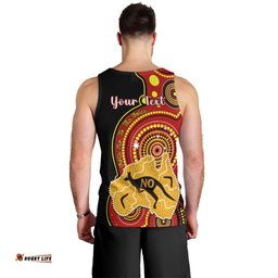 Personalised Australia Indigenous Men Tank Top We Are All Australian Vote NO To The Voice