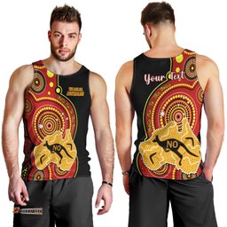 Personalised Australia Indigenous Men Tank Top We Are All Australian Vote NO To The Voice